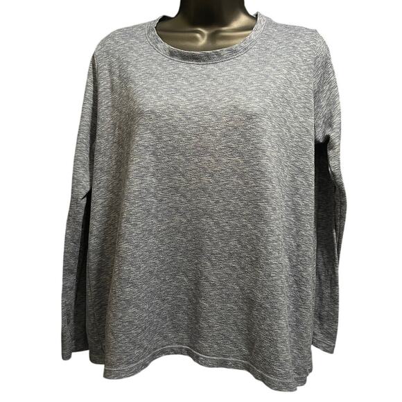 Jaclyn Intimates Size Medium Blue Knit Long Sleeve Shirt - Picture 1 of 6